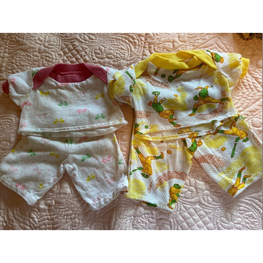Vintage‎ Doll Clothes Nicely Handmade 50's Nightwear Pajamas 4 Pieces  #7